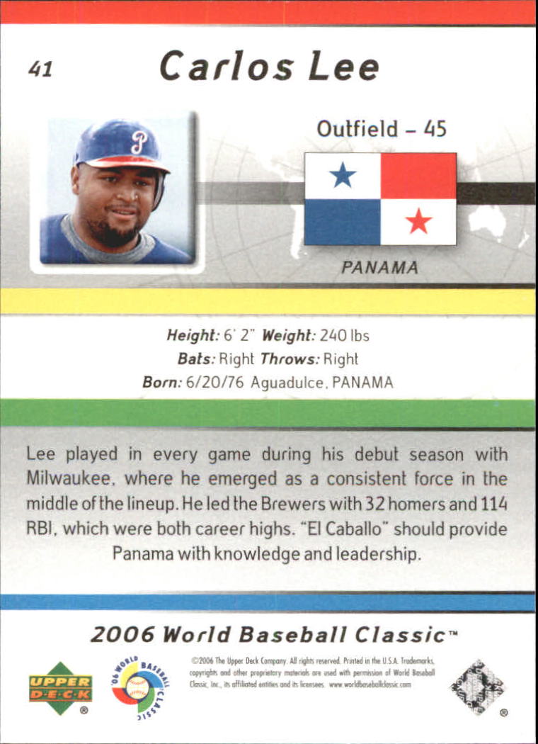 2006 Upper Deck World Baseball Classic Box Set Baseball Card Pick - Picture 63 of 75
