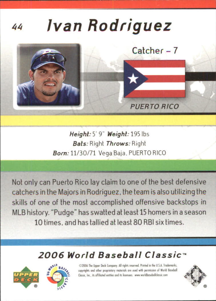 2006 Upper Deck World Baseball Classic Box Set Baseball Card Pick - Picture 69 of 75