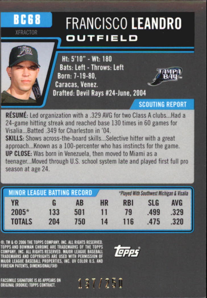 2006 Bowman Chrome Baseball Part 2 Prospects - Picture 432 of 432