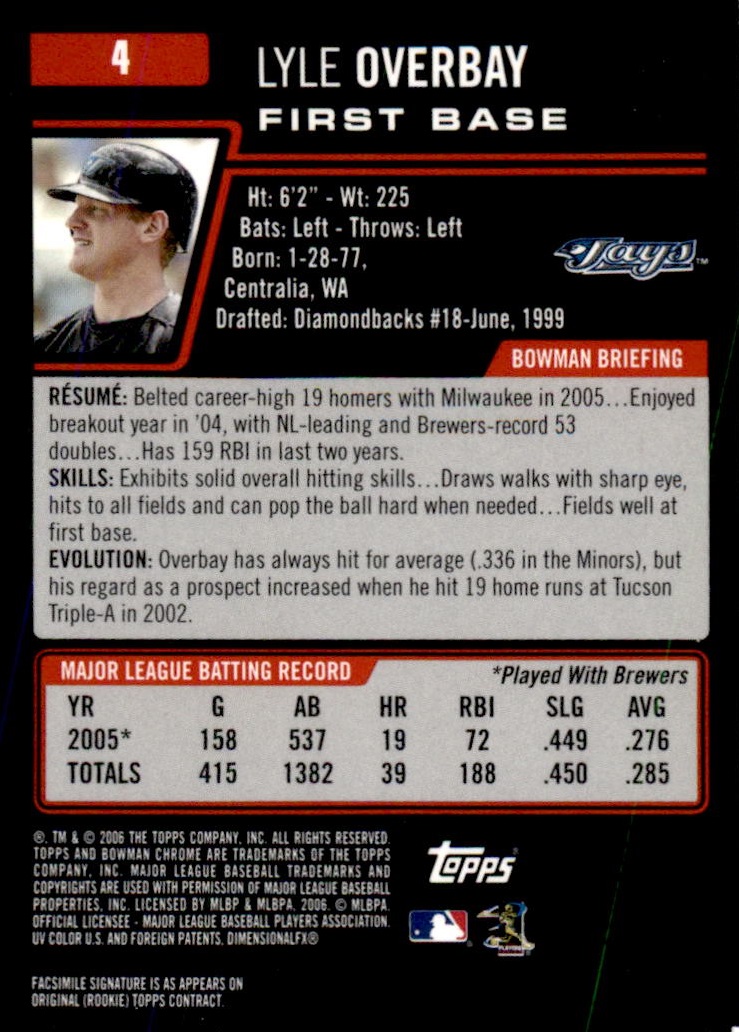 2006 Bowman Chrome Baseball Part 1 - Picture 7 of 412