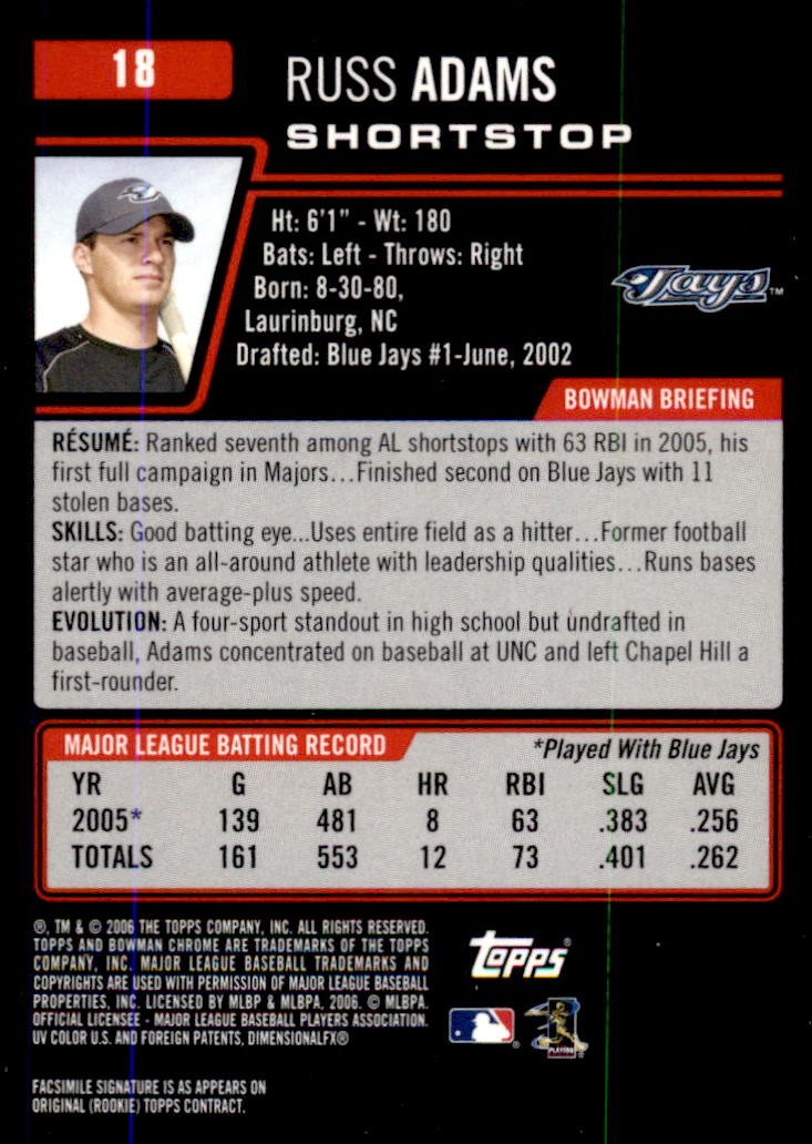 2006 Bowman Chrome Baseball Part 1 - Picture 25 of 412