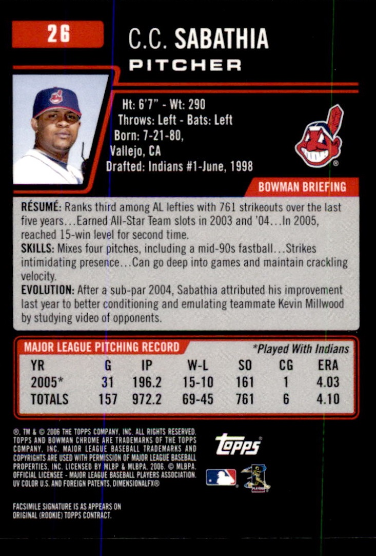 2006 Bowman Chrome Baseball Part 1 - Picture 37 of 412