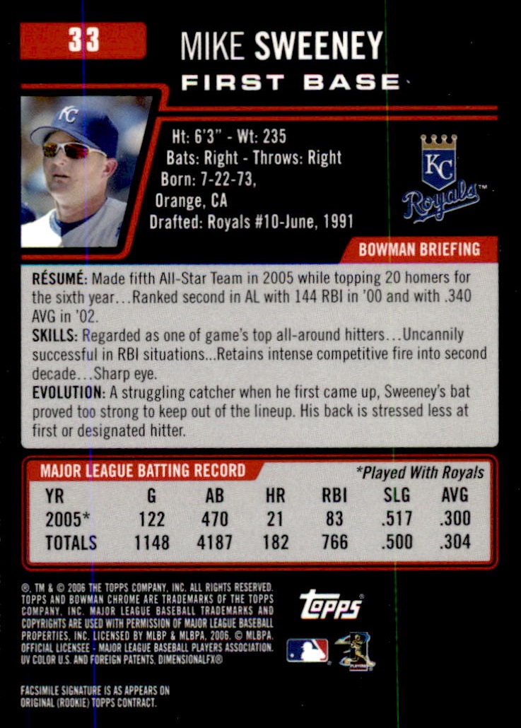 2006 Bowman Chrome Baseball Part 1 - Picture 47 of 412