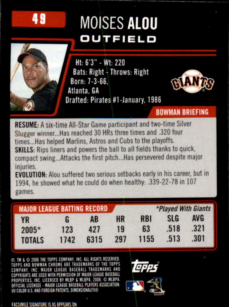 2006 Bowman Chrome Baseball Part 1 - Picture 75 of 412