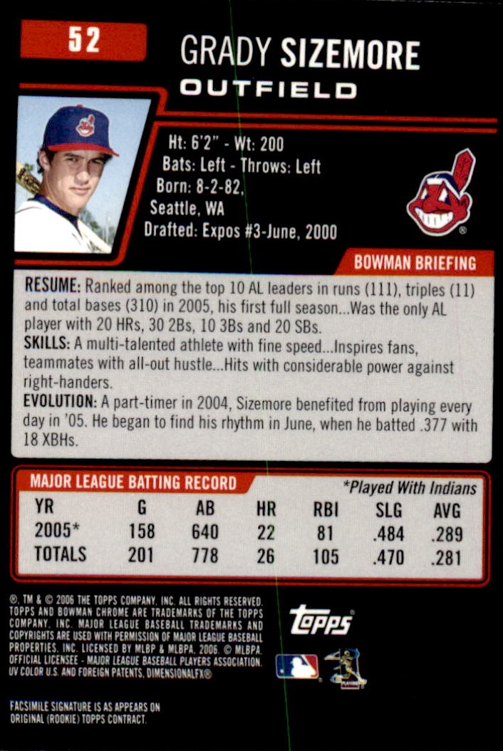 2006 Bowman Chrome Baseball Part 1 - Picture 79 of 412