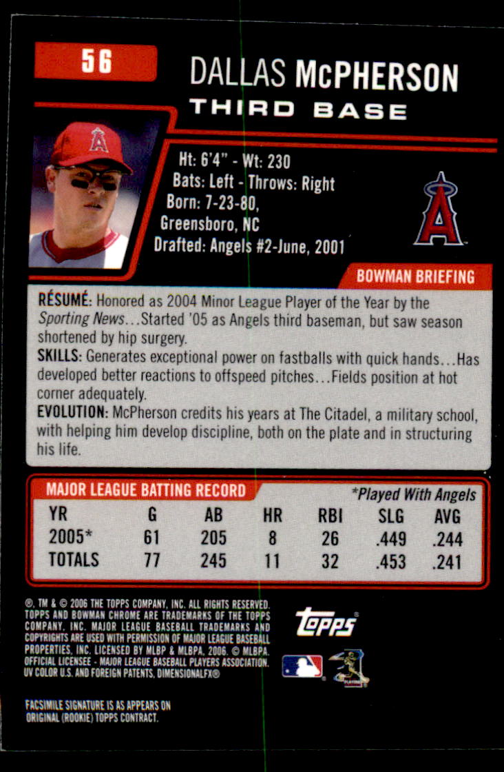 2006 Bowman Chrome Baseball Part 1 - Picture 83 of 412
