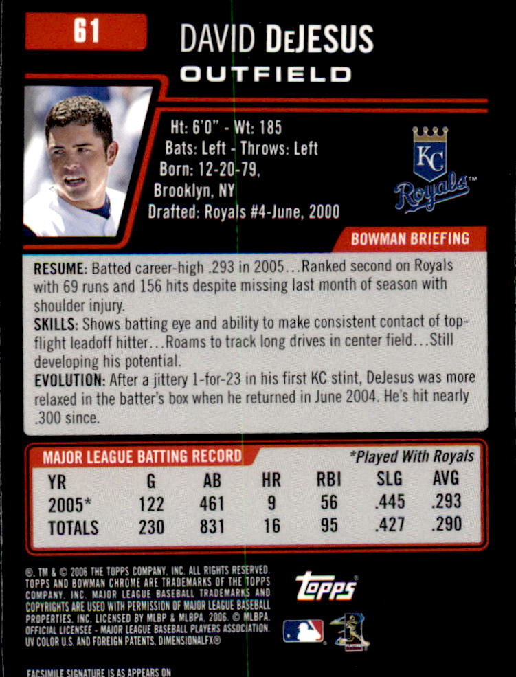 2006 Bowman Chrome Baseball Part 1 - Picture 91 of 412
