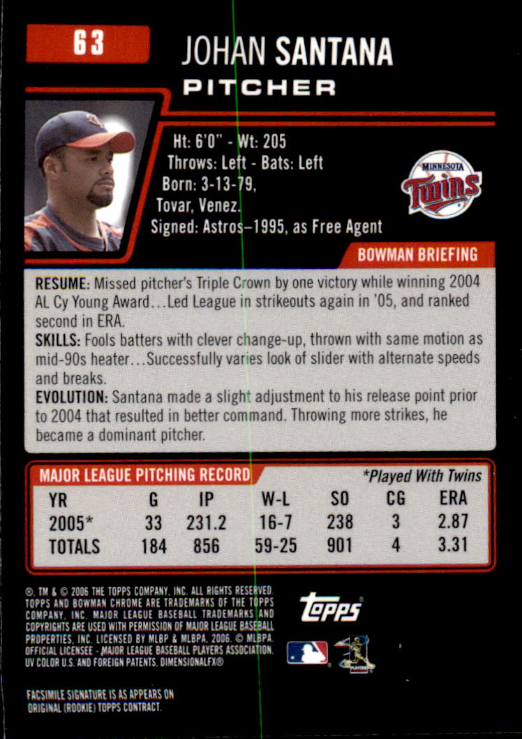 2006 Bowman Chrome Baseball Part 1 - Picture 93 of 412