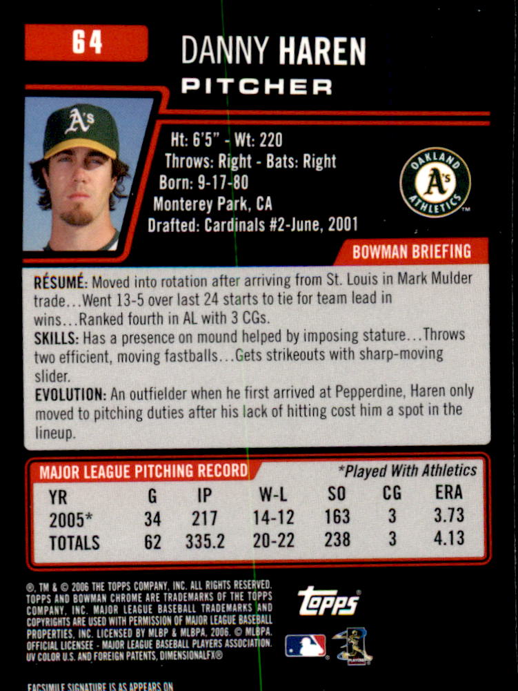2006 Bowman Chrome Baseball Part 1 - Picture 95 of 412
