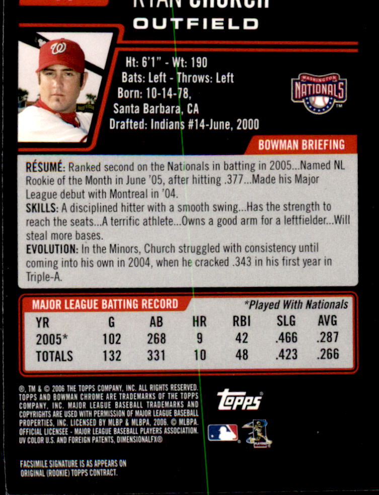 2006 Bowman Chrome Baseball Part 1 - Picture 103 of 412