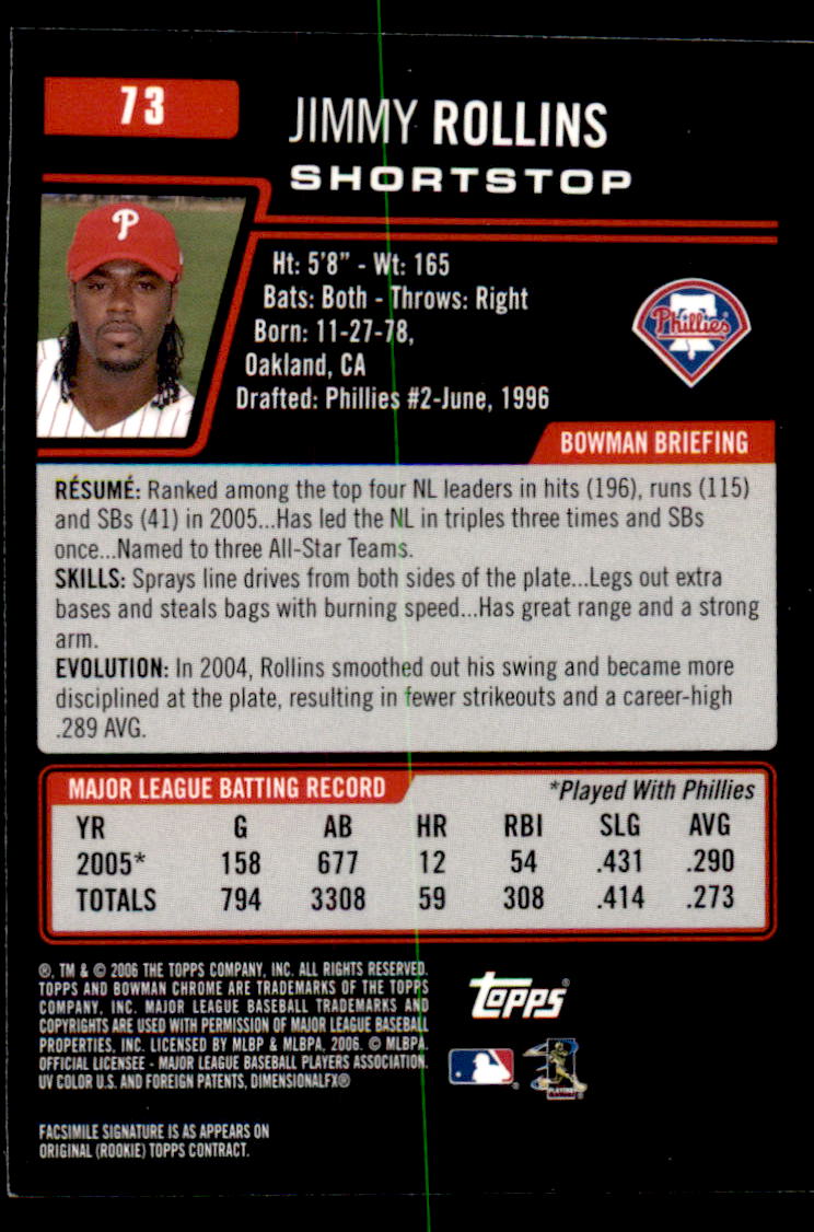 2006 Bowman Chrome Baseball Part 1 - Picture 107 of 412