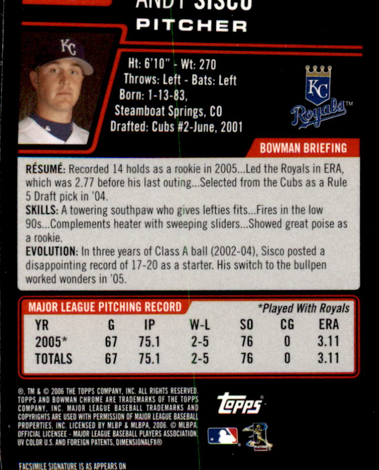 2006 Bowman Chrome Baseball Part 1 - Picture 119 of 412
