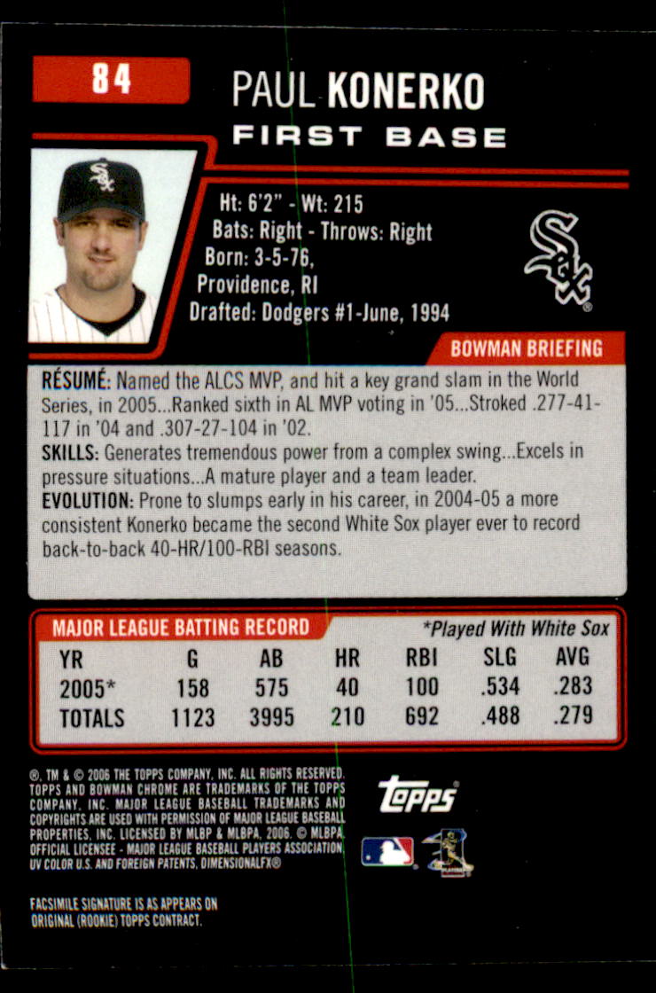 2006 Bowman Chrome Baseball Part 1 - Picture 125 of 412