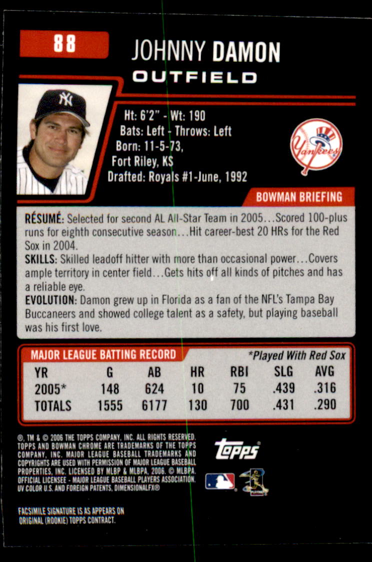 2006 Bowman Chrome Baseball Part 1 - Picture 133 of 412