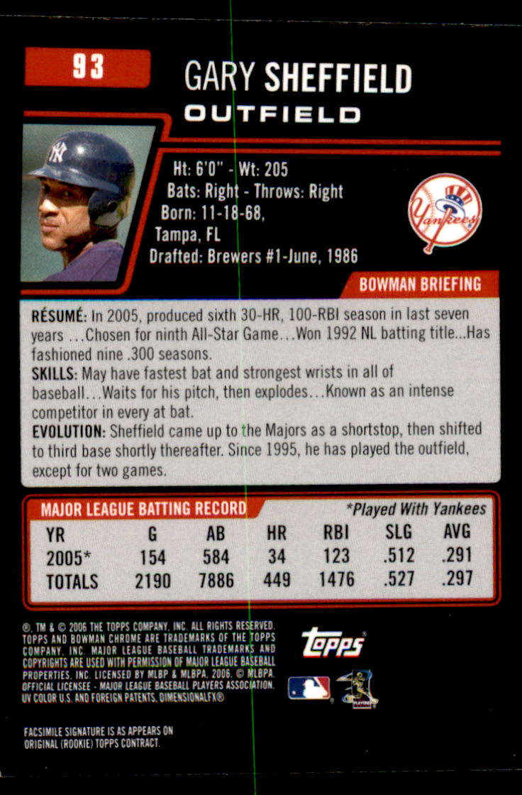 2006 Bowman Chrome Baseball Part 1 - Picture 143 of 412