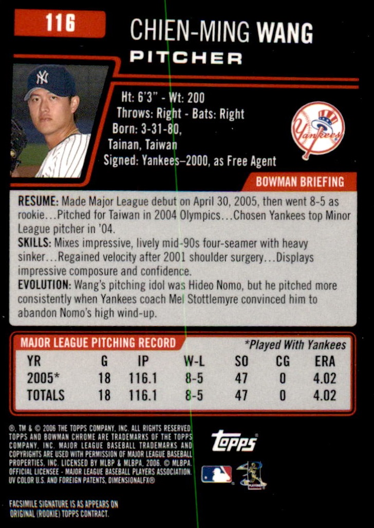 2006 Bowman Chrome Baseball Part 1 - Picture 176 of 412