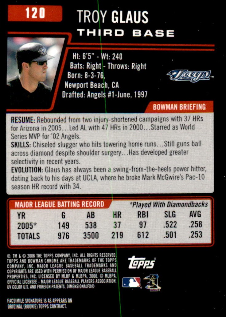 2006 Bowman Chrome Baseball Part 1 - Picture 180 of 412