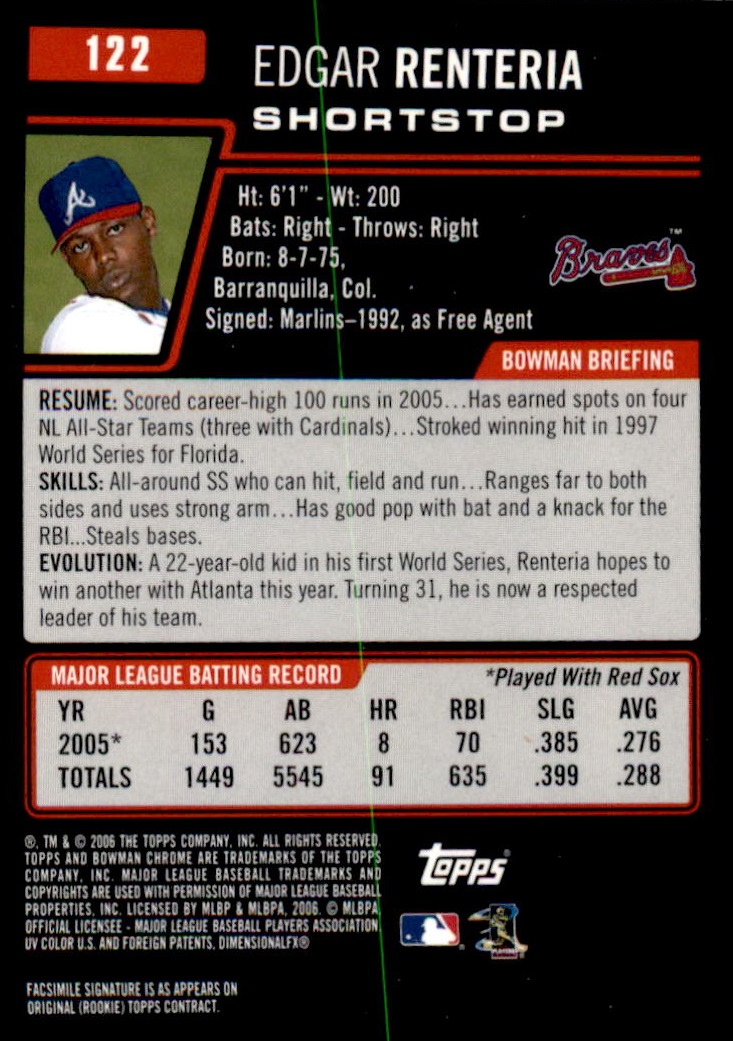 2006 Bowman Chrome Baseball Part 1 - Picture 184 of 412