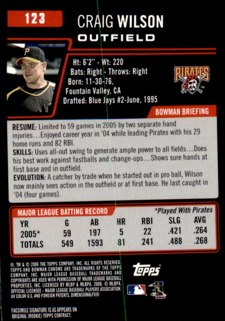 2006 Bowman Chrome Baseball Part 1 - Picture 186 of 412
