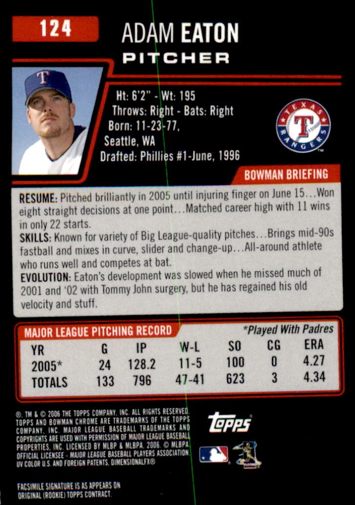 2006 Bowman Chrome Baseball Part 1 - Picture 188 of 412