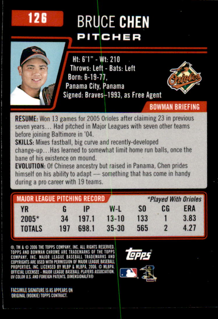 2006 Bowman Chrome Baseball Part 1 - Picture 192 of 412