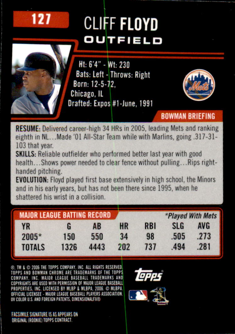 2006 Bowman Chrome Baseball Part 1 - Picture 194 of 412