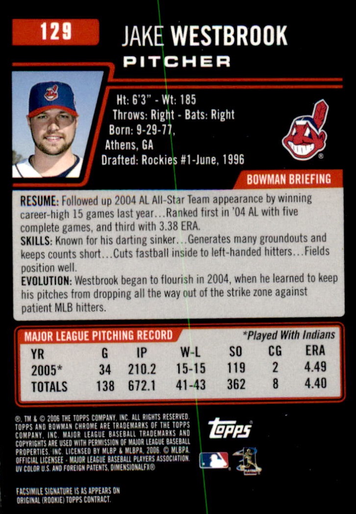 2006 Bowman Chrome Baseball Part 1 - Picture 198 of 412