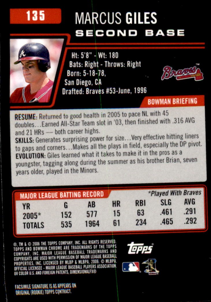 2006 Bowman Chrome Baseball Part 1 - Picture 208 of 412