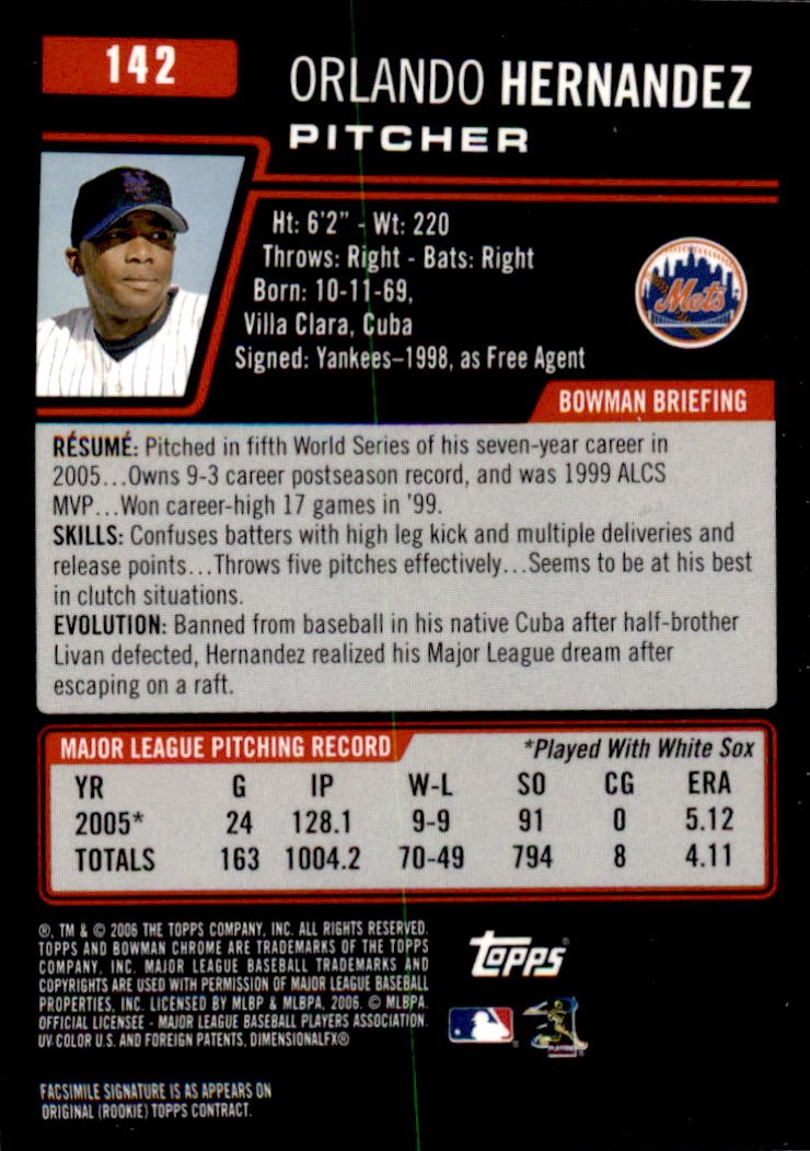 2006 Bowman Chrome Baseball Part 1 - Picture 222 of 412
