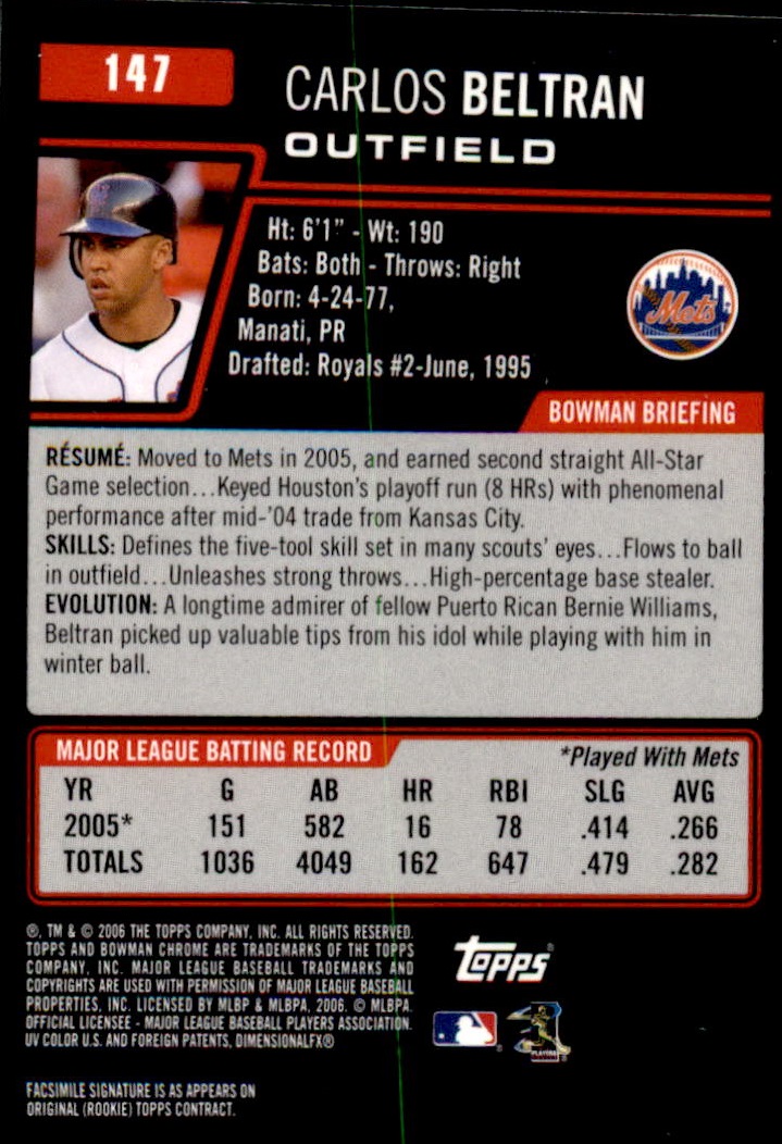 2006 Bowman Chrome Baseball Part 1 - Picture 228 of 412