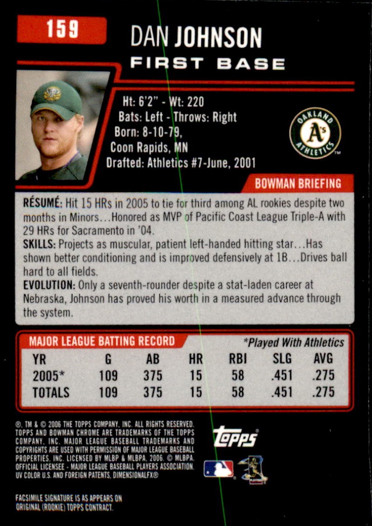 2006 Bowman Chrome Baseball Part 1 - Picture 242 of 412