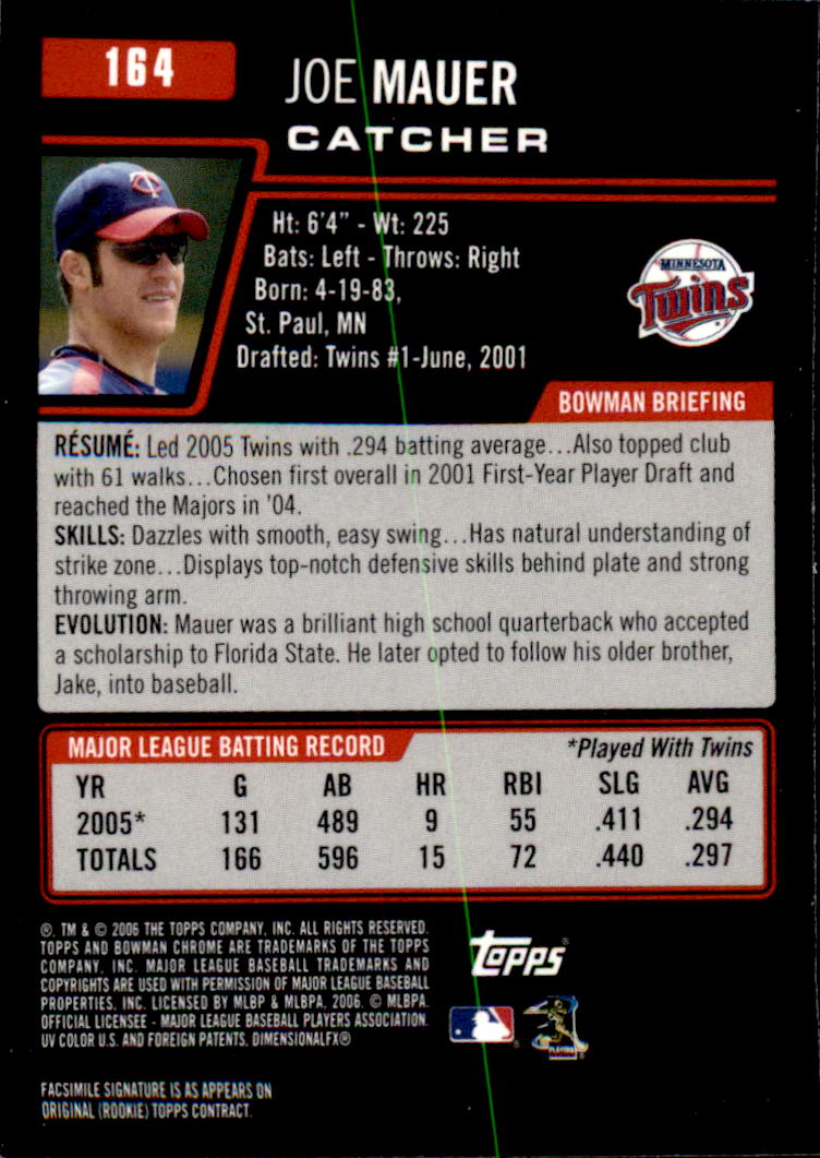 2006 Bowman Chrome Baseball Part 1 - Picture 250 of 412