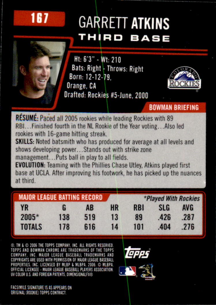 2006 Bowman Chrome Baseball Part 1 - Picture 256 of 412