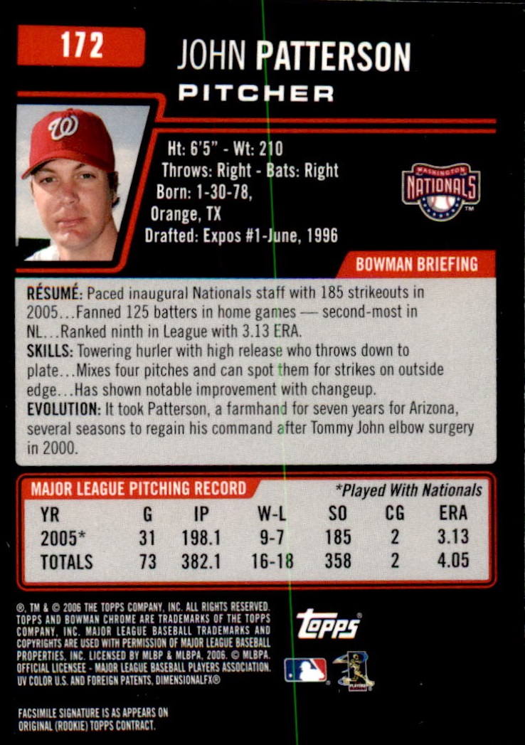 2006 Bowman Chrome Baseball Part 1 - Picture 264 of 412