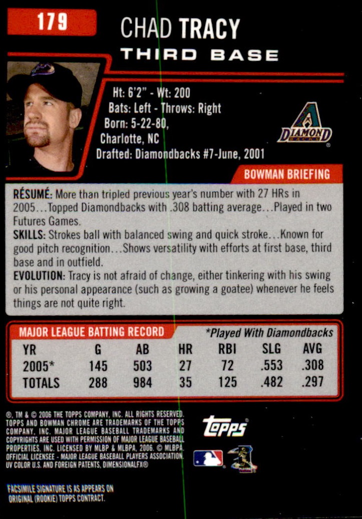 2006 Bowman Chrome Baseball Part 1 - Picture 272 of 412