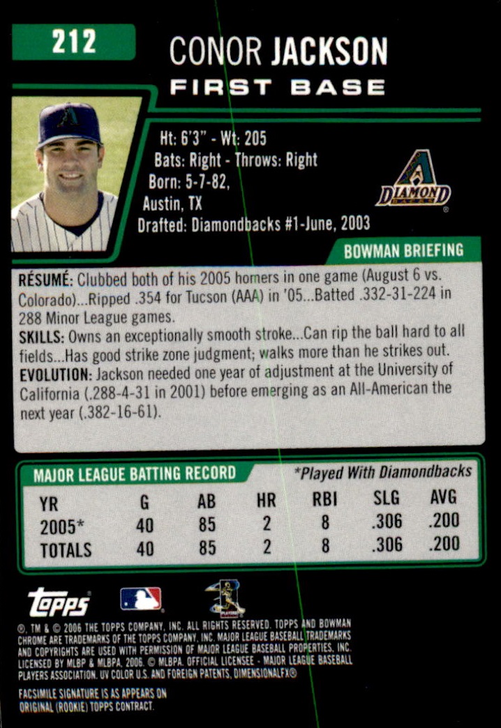 2006 Bowman Chrome Baseball Part 1 - Picture 320 of 412