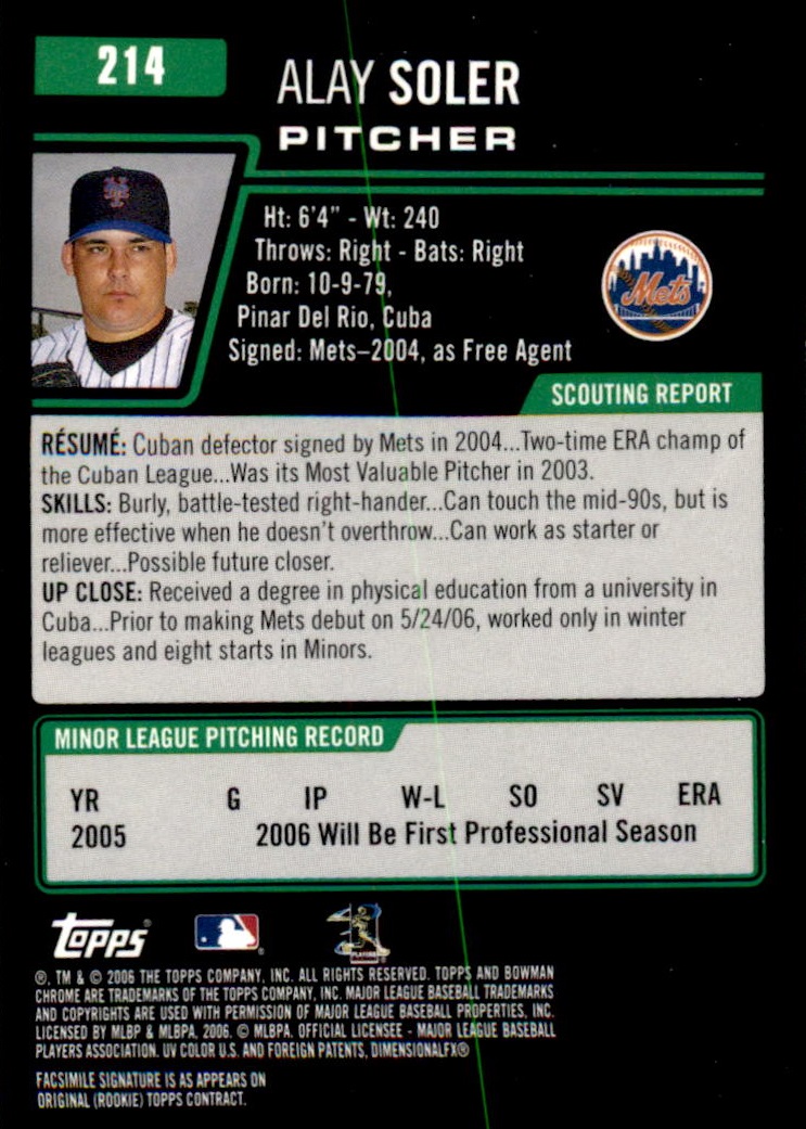 2006 Bowman Chrome Baseball Part 1 - Picture 324 of 412