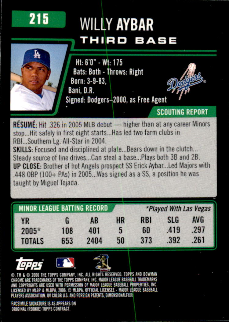 2006 Bowman Chrome Baseball Part 1 - Picture 326 of 412