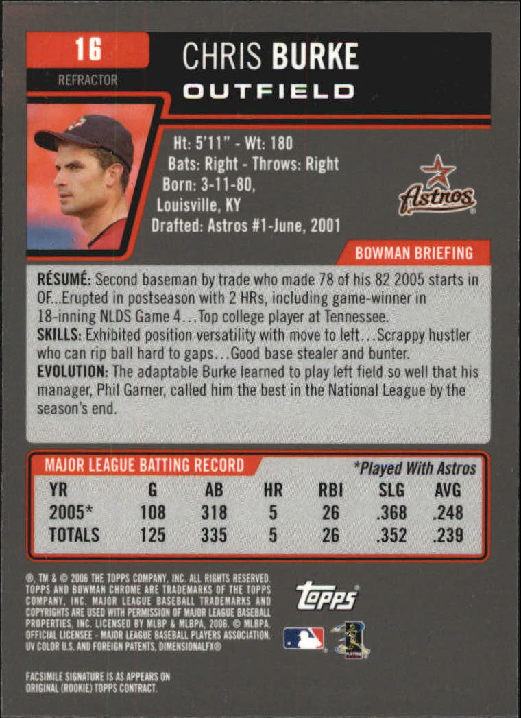 2006 Bowman Chrome Baseball Part 1 - Picture 342 of 412