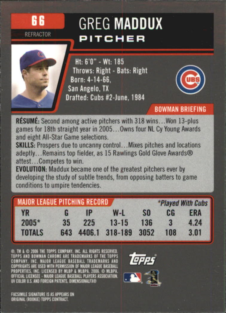 2006 Bowman Chrome Baseball Part 1 - Picture 366 of 412