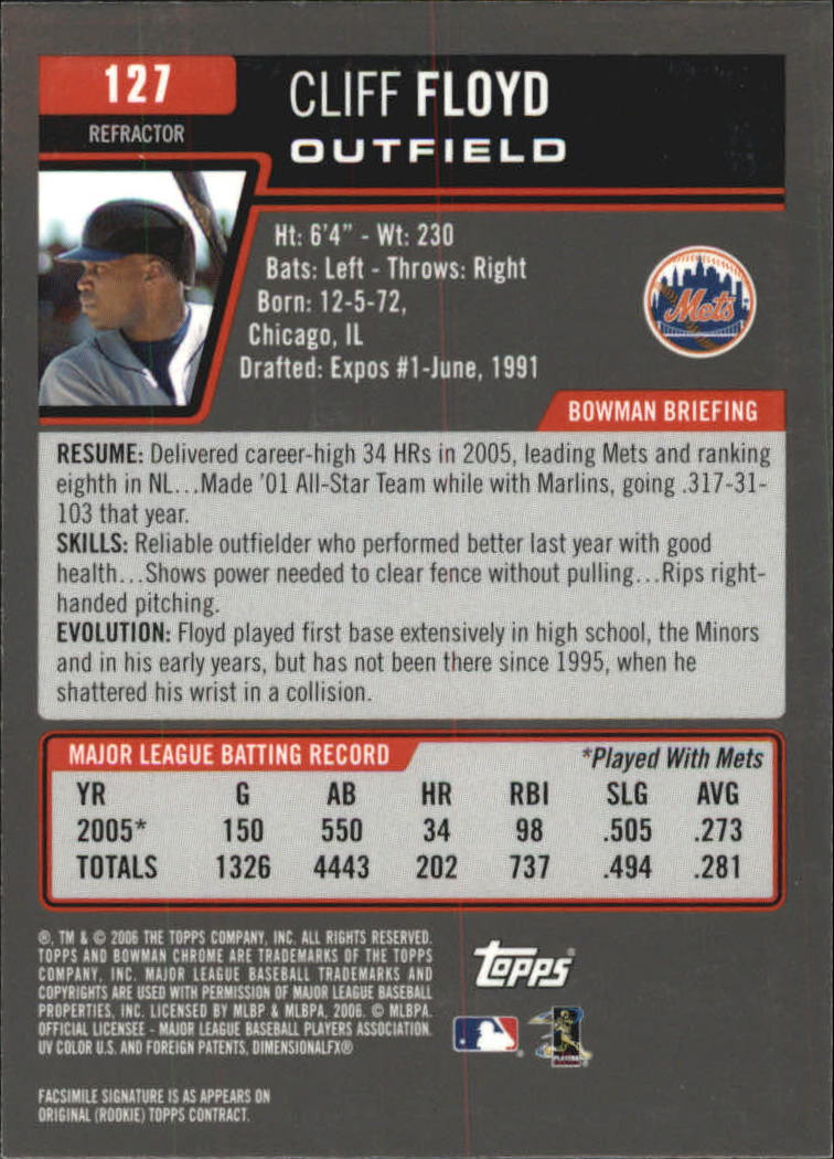 2006 Bowman Chrome Baseball Part 1 - Picture 382 of 412