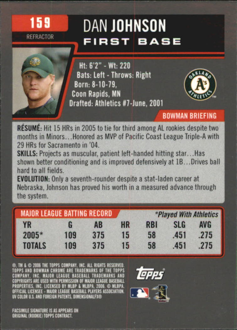 2006 Bowman Chrome Baseball Part 1 - Picture 396 of 412