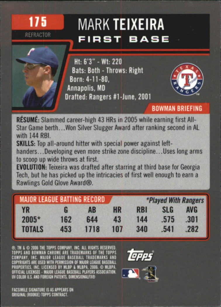 2006 Bowman Chrome Baseball Part 1 - Picture 402 of 412