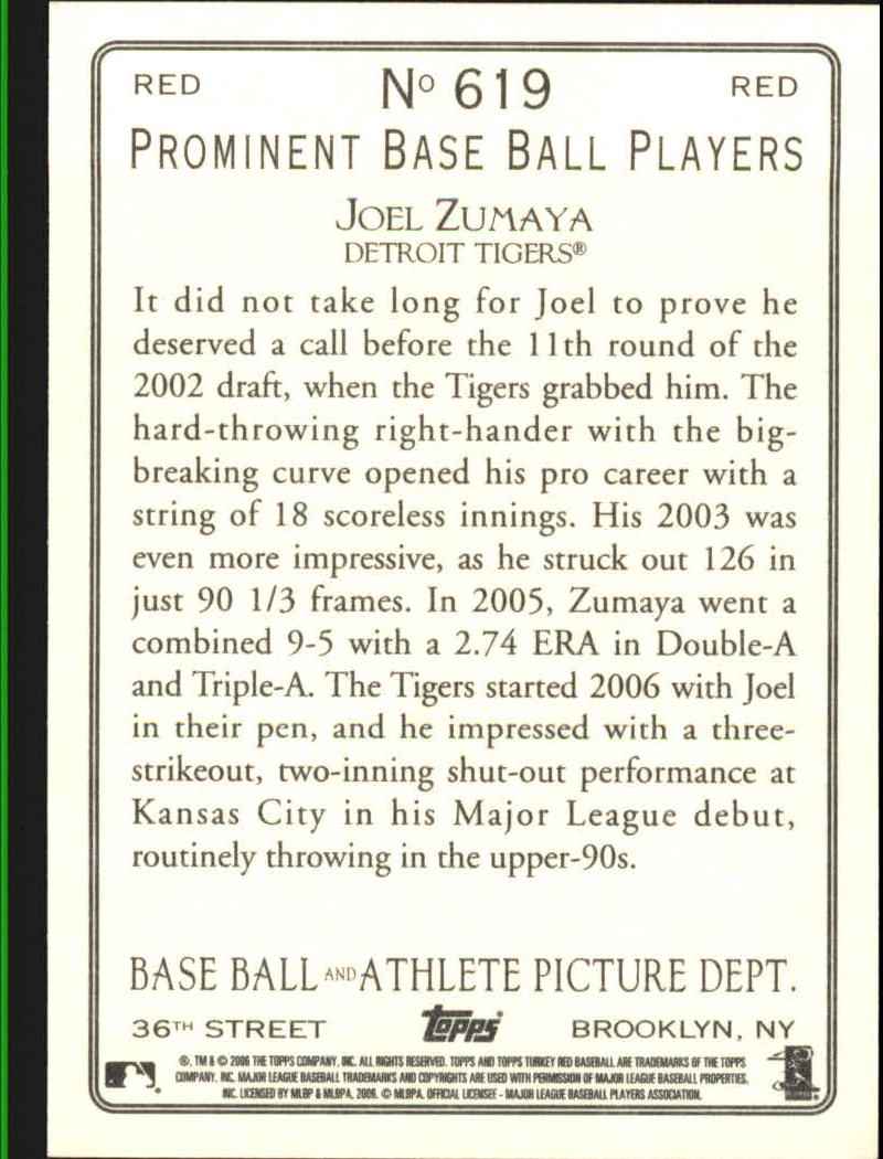 2006 Topps Turkey Red Baseball Part 3 - Picture 17 of 117