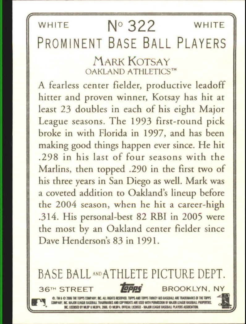 2006 Topps Turkey Red Baseball Part 3 - Picture 37 of 117