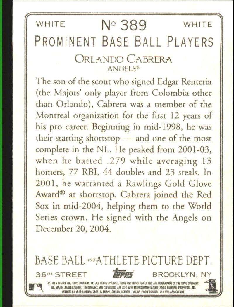 2006 Topps Turkey Red Baseball Part 3 - Picture 61 of 117