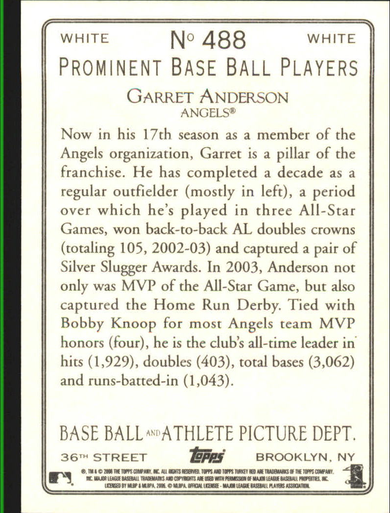 2006 Topps Turkey Red Baseball Part 3 - Picture 85 of 117