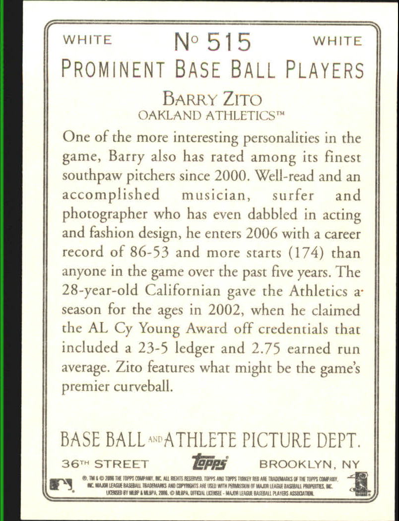 2006 Topps Turkey Red Baseball Part 3 - Picture 93 of 117