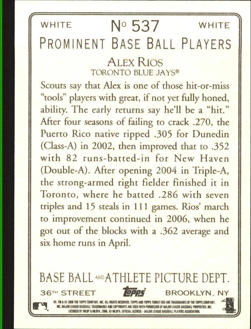 2006 Topps Turkey Red Baseball Part 3 - Picture 97 of 117
