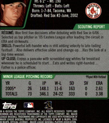 2006 Bowman Draft Baseball Part 1 Main Set (Paper) - Picture 45 of 329